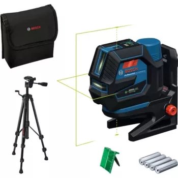 Bosch GCL 12V-50-22 CG Professional zestaw laserowy kombinowany z uchwytem RM 20, statywem BT 150, akumulatorem 2.0Ah, ładowarką i L-BOXX 0601066S01