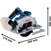 Bosch GKS 18V-57-2 Professional Akumulatorowa Pilarka Tarczowa Solo (Tarcza 165 mm, 18 V, Bezszczotkowa, w L-BOXX)