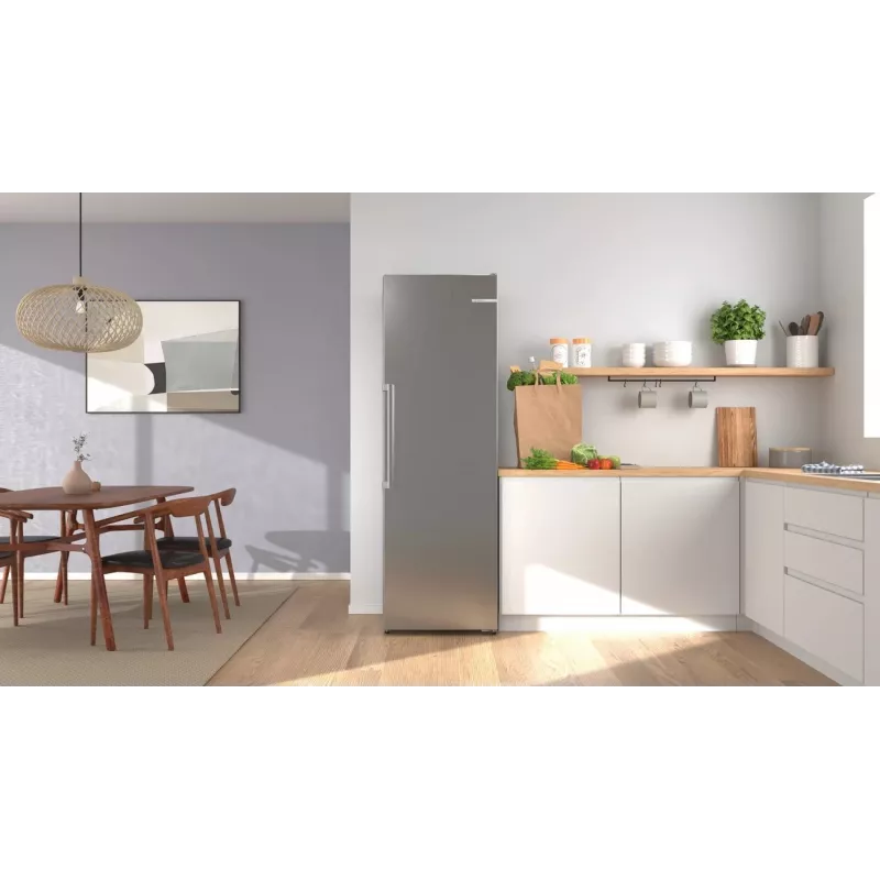 Bosch GSN36AICM Wolnostojąca Zamrażarka Pionowa, 242 L, NoFrost, Stal Nierdzewna