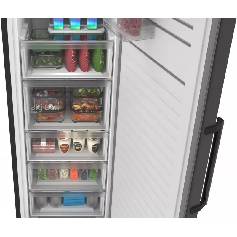 Bosch GSN36VCCG Wolnostojąca Zamrażarka Skrzyniowa, NoFrost, 242 L, Klasa Energetyczna E, Inox-look
