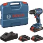 Bosch GSR 18V-45 Professional 18V wiertarko-wkrętarka akumulatorowa z 3x 2.0Ah akumulatorami Li-Ion, 45 Nm bezszczotkowa, L-BOXX 102, ładowarka 0615A5002N