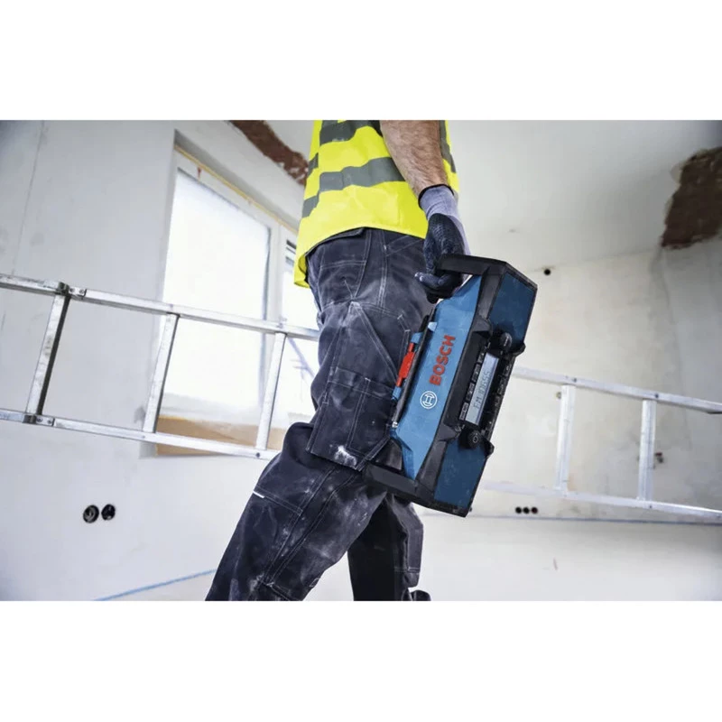 BOSCH HEAVY DUTY GPB18V-3C Professional Bluetooth FM Radio (Niebieski/Czarny, samo urządzenie)