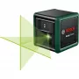 Bosch Home and Garden Quigo Green Set Laser krzyżowy z zaciskiem, płytką adaptera i 1,1 m aluminiowym trójnogiem 0603663CZ1
