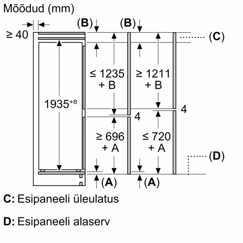 Bosch KBN96SDD0 Lodówka side-by-side z zamrażarką NoFrost, 605L, klasa energetyczna D, stal nierdzewna/srebrna
