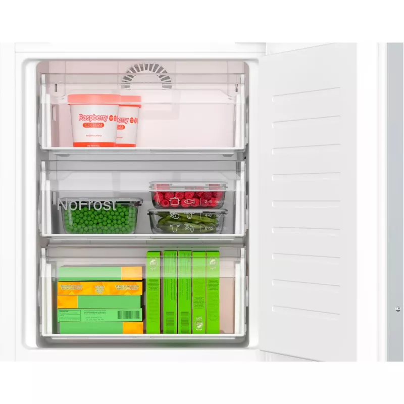 BOSCH KIN86ADD0 Wbudowana lodówko-zamrażarka z VitaFresh i NoFrost, 260 L, Klasa energetyczna D, Biała