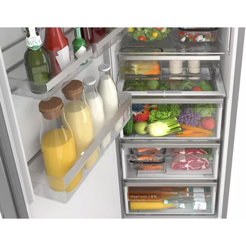 Bosch KSN36AICM Wolnostojąca chłodziarko-zamrażarka, 302L, NoFrost, Inox-look, Klasa energetyczna C