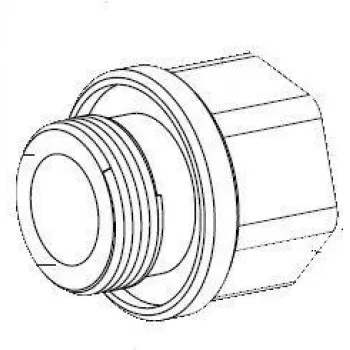 Adapter do przepustów kablowych Bosch MIC Series M25 na 3/4 cala NPT (MIC-M25XNPT34)