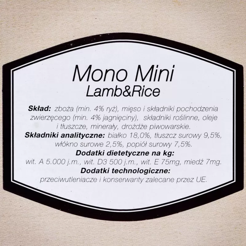 Bosch Mono Mini Lamb & Rice półwilgotna karma dla psów 0,9 kg