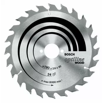 Bosch Optiline Tarcza do pił tarczowych do drewna 190mm x 30mm x 24T