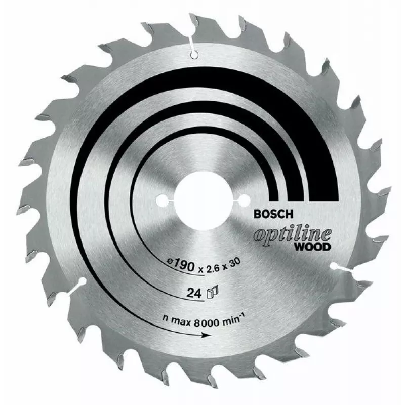 Bosch Optiline Tarcza do pił tarczowych do drewna 190mm x 30mm x 24T