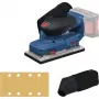 BOSCH POWERTOOLS Szlifierka mimośrodowa akumulatorowa GSS 18V-18 Professional Solo, 18V (Niebieski/Czarny, bez akumulatora i ładowarki, w L-BOXX)