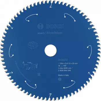 BOSCH POWERTOOLS Expert Tarcza do cięcia aluminium 254mm x 30mm otwór, 78 zębów, HLTCG, do akumulatorowych pilarek stołowych
