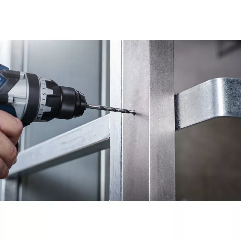 Bosch PowerTools HSS PointTeQ Hex Wiertło kręte, 6 mm, 10 sztuk, długość robocza 57 mm
