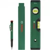 Zestaw do znakowania Bosch PowerTools, 3-częściowy (zielony/czarny) – marker do głębokich otworów, marker uniwersalny i ołówek ciesielski