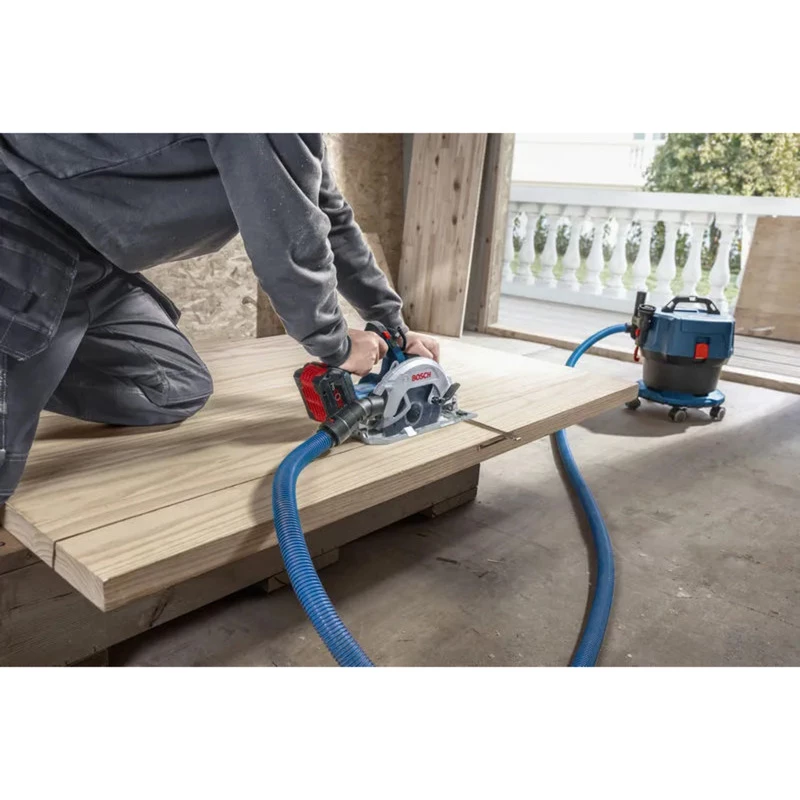 Bosch Professional GKS 18V-68-2 Akumulatorowa Ręczna Piła Tarczowa, 18V, Ostrze 190mm, Solo (bez akumulatora i ładowarki), Niebiesko-Czarna, w L-BOXX