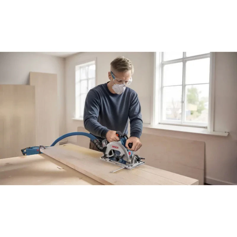 Bosch Professional GKS 18V-68-2 Akumulatorowa Ręczna Piła Tarczowa, 18V, Ostrze 190mm, Solo (bez akumulatora i ładowarki), Niebiesko-Czarna, w L-BOXX