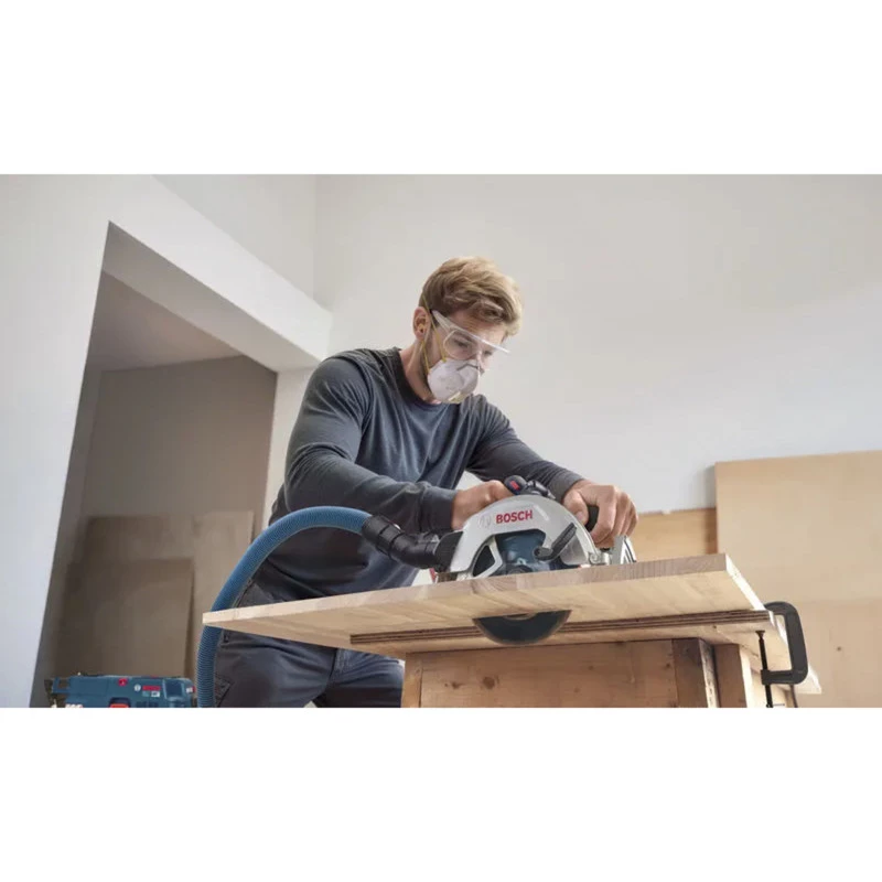Bosch Professional GKS 18V-68-2 Akumulatorowa Ręczna Piła Tarczowa, 18V, Ostrze 190mm, Solo (bez akumulatora i ładowarki), Niebiesko-Czarna, w L-BOXX