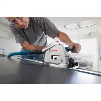 Bosch Professional GKT 55 GCE Plunge Saw with FSN 1400 Guide Rail, 1400 W, Blue, L-BOXX