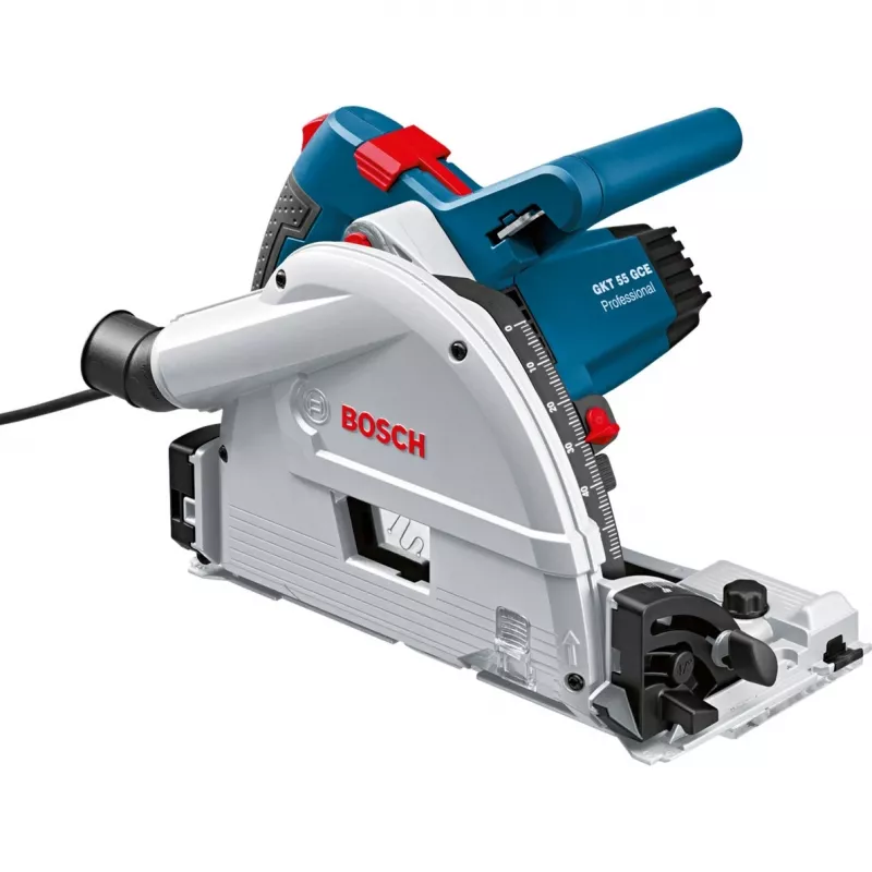 Bosch Professional GKT 55 GCE Plunge Saw with FSN 1400 Guide Rail, 1400 W, Blue, L-BOXX