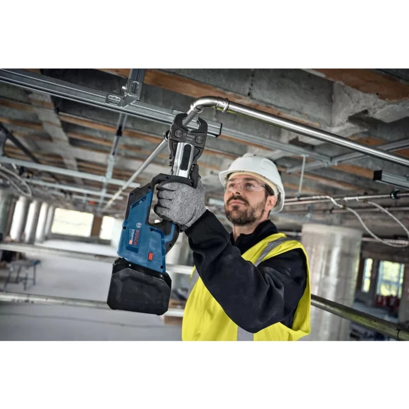 Bosch Professional GPT 18V-19 Akumulatorowe Narzędzie do Zaciskania 18V Zestaw Solo SV (3 Kompaktowe Szczęki SV, L-BOXX, Bez Akumulatora/Ładowarki)