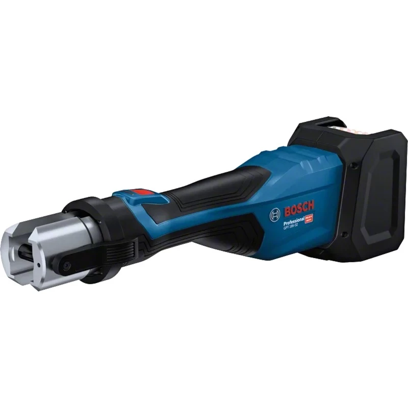Bosch Professional GPT 18V-32 Akumulatorowe narzędzie zaciskowe (narzędzie bez akumulatora, 3 standardowe szczęki SV, L-BOXX)