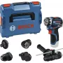 Bosch Professional GSR 12V-32 FC Wiertarko-wkrętarka akumulatorowa 12V (Niebiesko-czarna, samo urządzenie, 5 adapterów, L-BOXX)