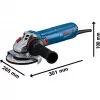 Bosch Professional GWS 12-125 06013A6106 Szlifierka kątowa 125 mm 1200 W ze zmienną prędkością