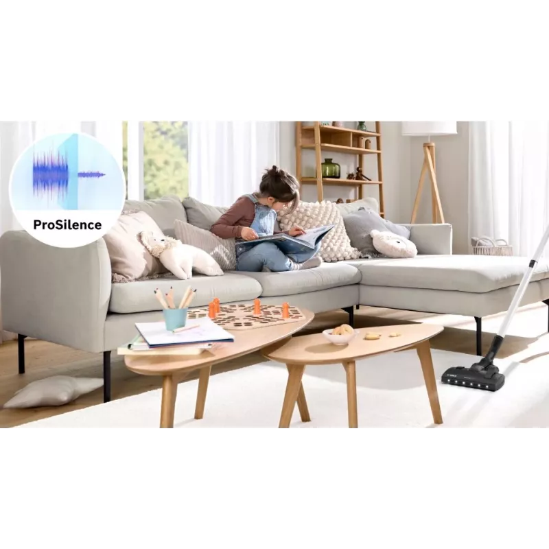Odkurzacz workowy Bosch Serie 6 ProSilence BGB6SIL0L, Titanium Black, 600W, 4L pojemność worka, filtr HEPA, 66 dB(A)