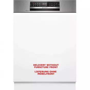BOSCH SMI6ECS12E Serie 6 Zmywarka do zabudowy częściowej (szczotkowana stal nierdzewna, 60 cm, Home Connect)
