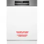 BOSCH SMI6ECS12E Serie 6 Zmywarka do zabudowy częściowej (szczotkowana stal nierdzewna, 60 cm, Home Connect)
