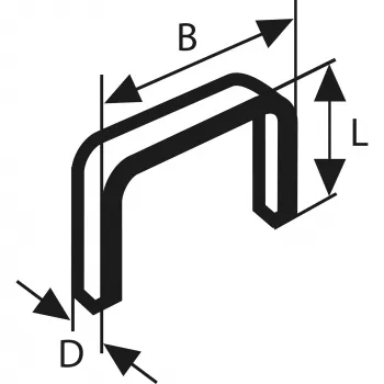 Zszywki Bosch Typ 53 cienkie drutowe 11,4 x 0,74 x 8 mm, stal ocynkowana, 5000 szt. (2609200210)
