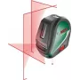 Bosch Universal Level 3 laser krzyżowy z punktami pionowymi, zasięg 10 m, wiązka czerwona, dokładność ±0,5 mm/m, automatyczne poziomowanie, gwint statywowy 1/4 cala, 4x baterie AA 0603663904