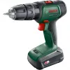 BOSCH UniversalImpact 18V Akumulatorowa Wiertarko-Wkrętarka Udarowa (Zielony/Czarny, 2x1.5Ah Li-Ion, Zestaw 241-częściowy)