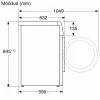 Bosch WGK264FLSN Wolnostojąca pralka ładowana od przodu, 9 kg, 1600 obr/min, klasa energetyczna A, biała
