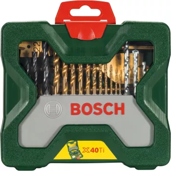 Bosch X-Line TiN 40-częściowy uniwersalny zestaw wierteł i bitów do wkrętarki 2607019600