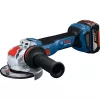 Bosch X-LOCK Akumulatorowa szlifierka kątowa GWX 18V-11 S Professional Solo, 18V, 125mm, Niebieski/Czarny, Tylko narzędzie