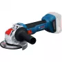 BOSCH X-LOCK Akumulatorowa szlifierka kątowa GWX 18V-8 Professional Solo, 18V, Niebieski/Czarny, 125 mm (bez akumulatora i ładowarki)