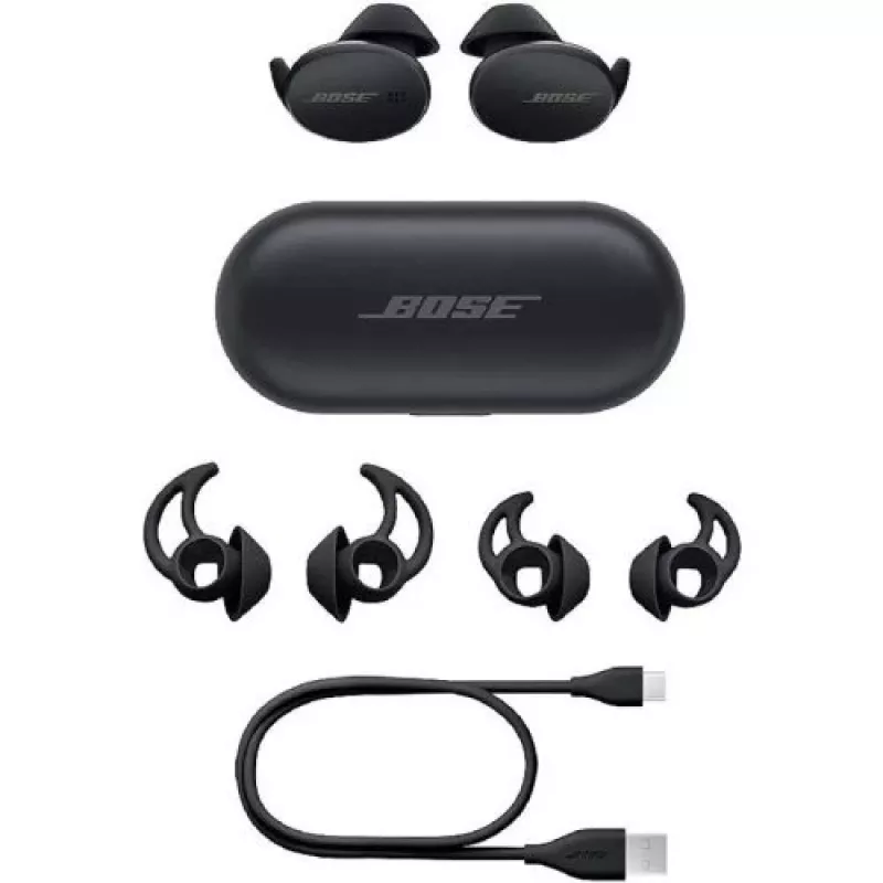 Bose Sport Earbuds True Wireless Bluetooth Słuchawki douszne z mikrofonem - Czarny
