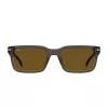 BOSS BOSS1628SKB7 Męskie Okulary Przeciwsłoneczne Prostokątne Dark Havana Grey