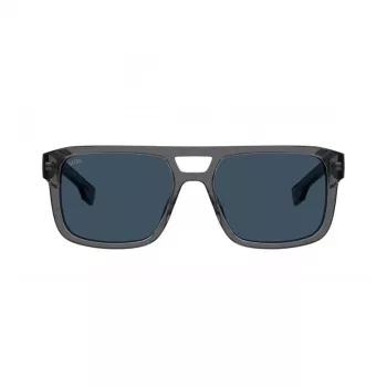 Okulary przeciwsłoneczne BOSS BOSS1648SKB7 Havana Brązowe Kwadratowe Acetat Męskie