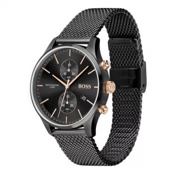 Zegarek męski BOSS Hero 1513811 Kwarcowy Chronograf 42 mm Stal nierdzewna Niebieska tarcza