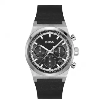 Zegarek męski BOSS Hero Quartz Chronograph 1514218 41mm Stal nierdzewna Niebieska tarcza