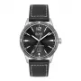 Zegarek męski BOSS Grand Prix Chronograph 1513898 44mm Czarna tarcza Skórzany pasek