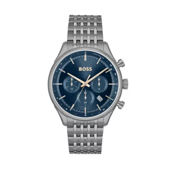 Zegarek męski BOSS Skymaster Chronograph, niebieska tarcza, stal nierdzewna 1514083