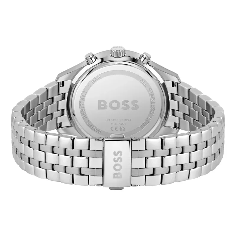 Zegarek męski BOSS Skymaster Chronograph 1513975 42mm Stal nierdzewna Niebieska tarcza