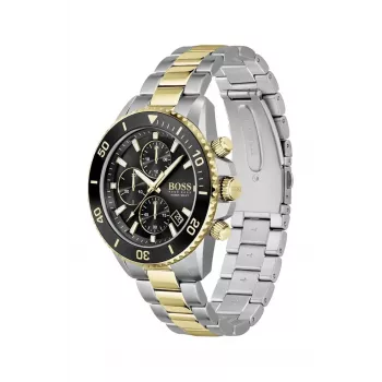 Zegarek męski BOSS 1513908 45mm Stal nierdzewna Niebieska tarcza Chronograf