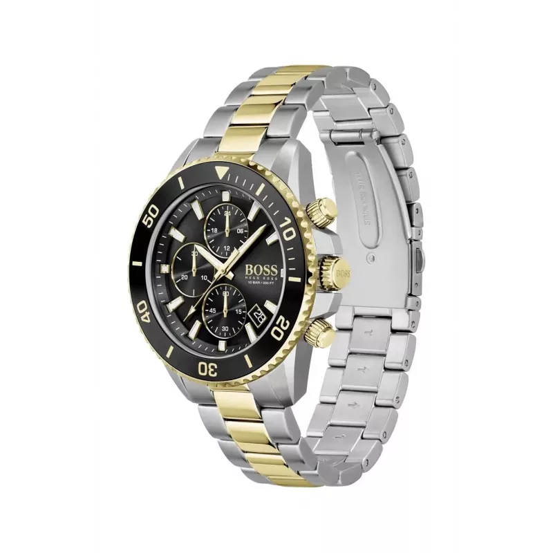 Zegarek męski BOSS 1513908 45mm Stal nierdzewna Niebieska tarcza Chronograf