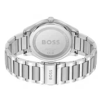 Zegarek męski BOSS 1513979 Pilot Edition 43mm Niebieska tarcza Brązowa skóra