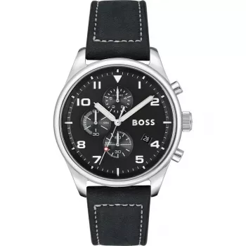 Zegarek męski BOSS 1513987 44mm Stal nierdzewna Niebieska tarcza Chronograf