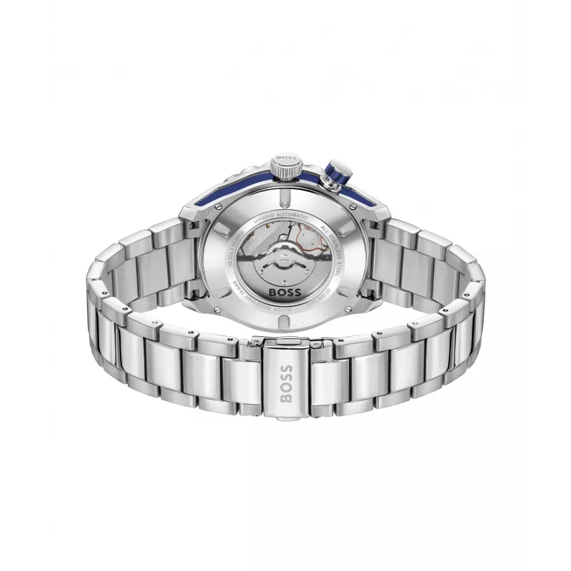 Zegarek męski BOSS 1514177 42mm Stal nierdzewna Niebieska tarcza Chronograf